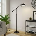 thumbnail image 4 of Maklaine Contemporary 61 " Metal Tilting Floor Lamp in Brushed Bronze, 4 of 13
