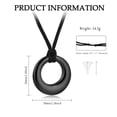 thumbnail image 2 of Cremation Jewelry Urn Necklace for Ashes for Women Men, Circle of Life Eternity Memorial Pendant Ash Jewelry, 2 of 7