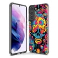 thumbnail image 3 of MUNDAZE Samsung Galaxy S23 Ultra Shockproof Clear Hybrid Protective Phone Case Psychedelic Trippy Death Skull Pop Art Cover, 3 of 5