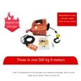 thumbnail image 3 of 500KG Electric Hoist Portable Electric Hand Winch Traction Block Electric Steel Wire Rope Lifting Hoist Towing Rope ,Powerful Pulling Performance, 3 of 6