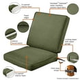 thumbnail image 6 of Classic Accessories Montlake FadeSafe Water-Resistant Patio Chair Cushion, 44 x 20 x 3 inch, Heather Fern, 6 of 13