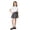 0##Grey36, variant on Kiijoy Girls School Pleated Skirt Casual Bow High Waisted A Line Skirt, Grey, Size 3-12