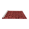 thumbnail image 2 of Ahgly Company Machine Washable Indoor Round Abstract Red Modern Area Rugs, 7' Round, 2 of 4