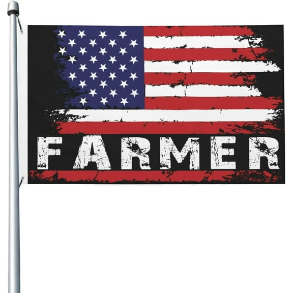 American Farmer Flag 3x5 Ft Outdoor Flags Banner Double-Sided Decorative Flag Durable Polyester Home Yard Funny Flags