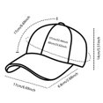 thumbnail image 6 of Bibifish Mens Baseball Cap Mesh Visor Print Outdoor Sport Casual Sun Hat, 6 of 7