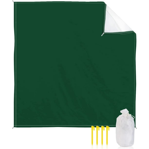 aoselan Abstract Hunter Green Beach Blanket Waterproof Outdoor Picnic