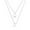 #002-Sliver, variant on 1 Set Double-Layer Star & Moon Necklace Set - Fashionable Celestial Design, Elegant Daily Wear Party Gift Accessory for Women