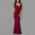 thumbnail image 2 of Women's Off Shoulder Mermaid Maxi Dress Elegant Sweetheart Neck Evening Gown for Party Graduation, 2 of 8