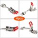 thumbnail image 3 of Adjustable Toggle Latches, GH-4001 Toggle Latch, Box Latch, Adjustable Toggle Clamp Lever Clasp, 4 Pieces Clamping Latches, Load Capacity Up to 180kg/, 3 of 5