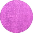 thumbnail image 1 of Ahgly Company Indoor Round Abstract Pink Modern Area Rugs, 6' Round, 1 of 4