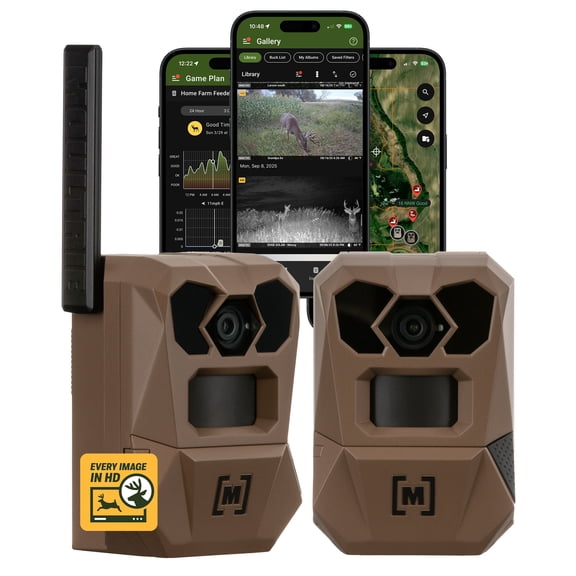 Moultrie Edge 4 Cellular Trail Camera - 40MP, 0.4s Trigger, 2 Pack