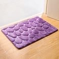 thumbnail image 4 of Advancent Alfombra de adoquines antideslizante absorbente, alfombra para puerta, alfombra para baño y cocina Decoración del hogar morado claro, 4 of 6