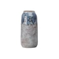thumbnail image 1 of Urban Trends Collection 51619 Ceramic Round Vase with Irregular Lip & Gloss Marbleize Top Design, Distressed Finish, Polychromatic - Large, 1 of 2