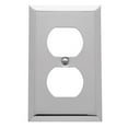 thumbnail image 2 of Baldwin Hardware 4752.030.CD Beveled Edge 1 Gang Wall Plate in Polished Brass, 2 of 5