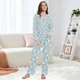 thumbnail image 6 of FORMRS Womens Pajama Set Long Sleeve Top and Pants with Pockets Soft Comfy Lounge Sleepwear, Sizes S-2XL, Cartoon Sheep Pattern, 6 of 7