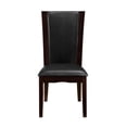 thumbnail image 4 of Lexicon Wood and Faux Leather Dining Room Side Chair in Espresso (Set of 2), 4 of 6