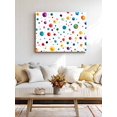 thumbnail image 4 of Colorful Polka Dot Wall Art for Living Room,Canvas Picture Wall Decor for Bathroom Bedroom,Rainbow Color Polka Dots Abstract Painting Artwork for Office Kitchen Hallway Dining Room Home Decor 12"x16", 4 of 8