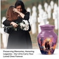 thumbnail image 4 of Bear Keepsake Cremation Urn For Ashes Adult Brother, 4 Purple Mini Urns For Female And Male, 1 Large Burial Urn For Cremated Remains, Sunset Funeral Urns For Boy & Girl, Adult Combo 10&3 Inch, 4 of 7