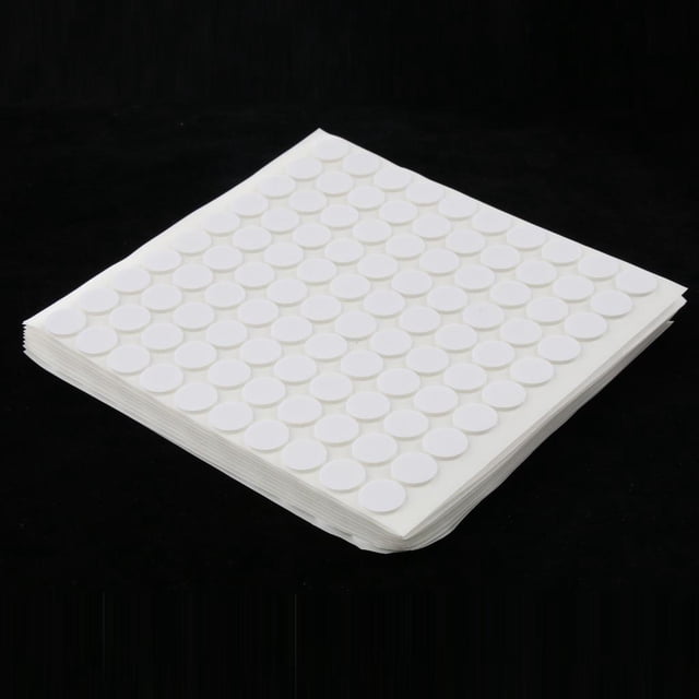 Disque Rond en Mousse Double Face à Pois, Solide, Multifonctionnel - Blanc, 10mm