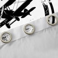 thumbnail image 2 of jejeloiu Retro Airplane Blackout Curtains Set of 2 (52x84 Each),Vintage Aircraft Theme Window Curtains For Boys Kids, 2 of 6