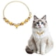 thumbnail image 1 of Collar de perro Uxcell, cadena dorada ajustable con cristales de rhinestone para mascotas, 1 of 7