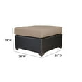 thumbnail image 2 of TKC Barbados Patio Wicker Ottoman in Beige, 2 of 6