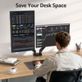 thumbnail image 2 of Acer Dual Monitor Arm, Computer Desk Arm with VESA Mounts for 17&ndash;32&Prime; Screens, Fully Adjustable Gas Spring Monitor Stand, C-Clamp and Grom, 2 of 7