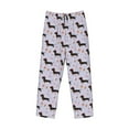 thumbnail image 6 of Uemuo Dachshund Dog Pattern Men's Wide Leg Palazzo Lounge Pants with Pockets Light Weight Loose Comfy Casual Pajama Pants-Medium, 6 of 9