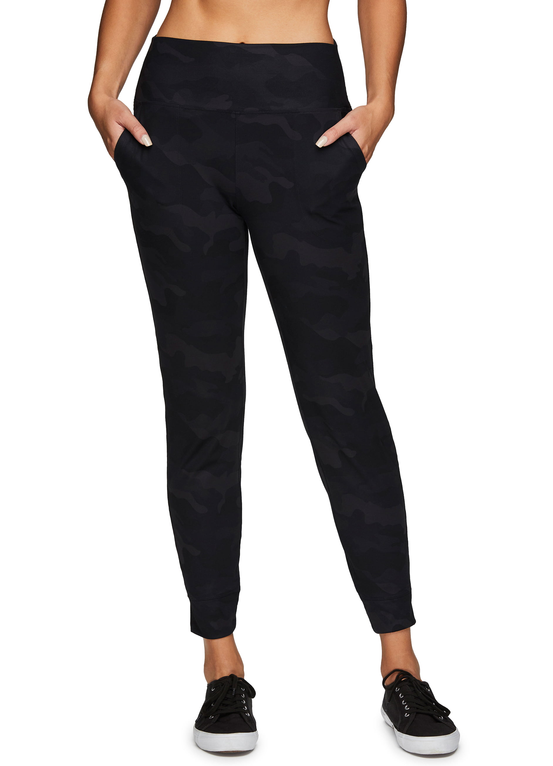 RBX Active Womens Camo Print Lightweight Jogger Sweatpants with Pockets
