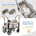 JOYMOR 2 Seat Stroller Wagon with Footwell, Aluminum Light Weight
