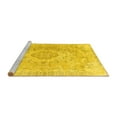 thumbnail image 2 of Ahgly Company Machine Washable Indoor Square Persian Yellow Traditional Area Rugs, 8' Square, 2 of 4