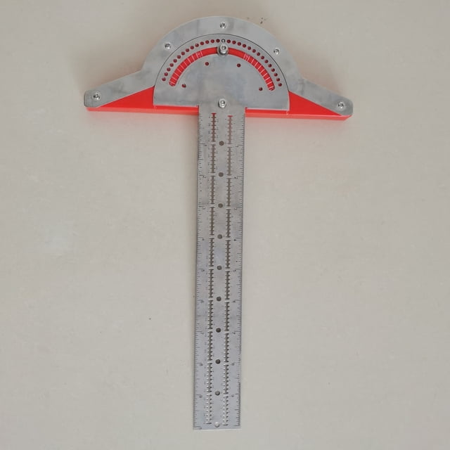 ángulo de borde ajustable de 0 a 70 °, calibrador de medición de acero inoxidable para dibujo de estudiantes y muebles de construcción de carpinteros (20 pulgadas) XianweiShao 8390615130219