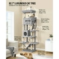 thumbnail image 6 of Large Cat Tree Tower with Large Top Perch, Washable Cushion, Suitable for Multiple Cats, 6 of 10