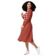 thumbnail image 4 of Gingham print long sleeve midi dress (2XL), 4 of 4