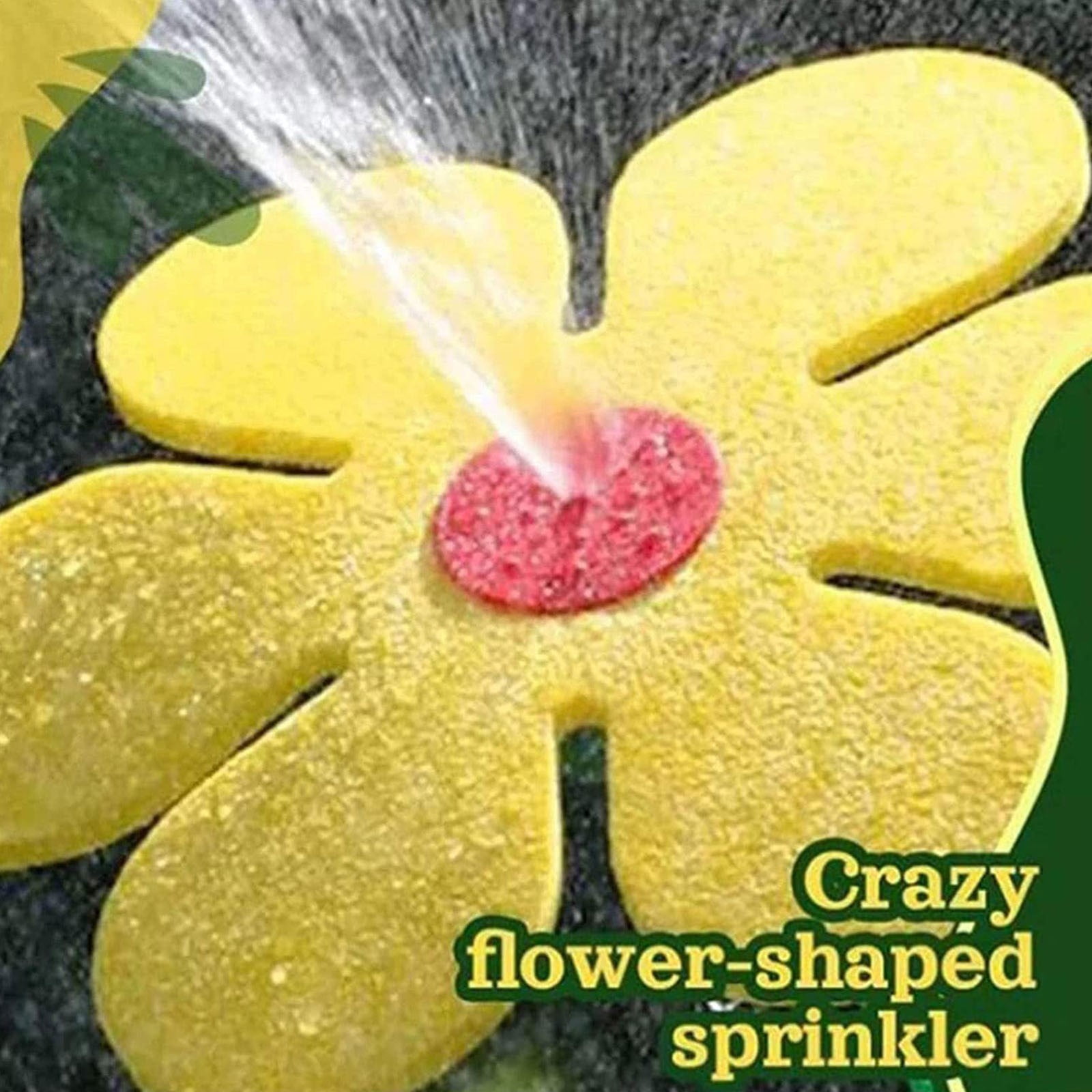 Crazy Daisy Sprinkler, 360° Rotating Dancing Flower Water Sprinkler for Kids & Dogs, Funny Sunflower Lawn Sprinkler for Yard Garden Outdoor Play