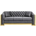 thumbnail image 3 of Grey Fabric - 3 Seat Sofa Set - Family Living Room - Gather Comfortably, 3 of 6