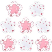 Kawaii Sakura Cup Coaster, Decor Cup Placemat, Cute Kitchen Pot Bowl Pad Placemat, Cherry Blossom Coaster, Table Cup Mat, Flower Pattern Mug Pink Coasters Set for Drinks, Coffee, Tea