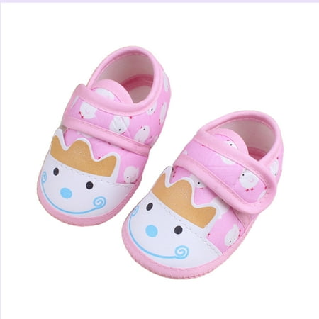 

Kitem Baby Cartoon Chicken Breathable Anti Slip Soft Sole Toddler Prewalker Flat Shoes