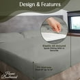 thumbnail image 3 of home boulevard Premium 3 Piece Bed Sheets Set - 100% Microfiber - Hypoallergenic, Ultra-Soft Sheets - Machine Washable - Shrinkage and Fade Resistant - Luxury Home Hotel Sheets (Grey, Twin), 3 of 6