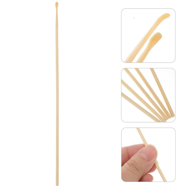Ear Cleaner 24 Pcs Ear Wax Removal Sticks Bamboo Ear Cleaner Ear Picker Ear  Cleaning Spoon Wood Ear Pick Fluffy Earwax Remover Earwax Clean Stick Ear  Wax Cleaning Stick