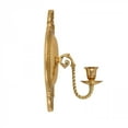 thumbnail image 5 of Solid Brass Wall Sconce Candle Holder 9 1/8" H Victorian Vintage Style Decorative Candlestick Holders w/Screws Antique Wall Mounted Art | Renovators Supply, 5 of 10