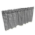 thumbnail image 3 of Cenefa de ventana de cuadros Zulema Cortinas de cocina Negro, 3 of 8