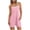 Pink#2, variant on Short Jumpsuit for Women Solid Color Summer Casual Rompers Athletic Sleeveless Loose Spaghetti Strap Shorts Stretchy Overalls Jumpers with Pockets