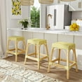 thumbnail image 2 of Butler Specialty Company Robias Rattan 24.5" Counter Stool - Yellow & White Dot, 2 of 6