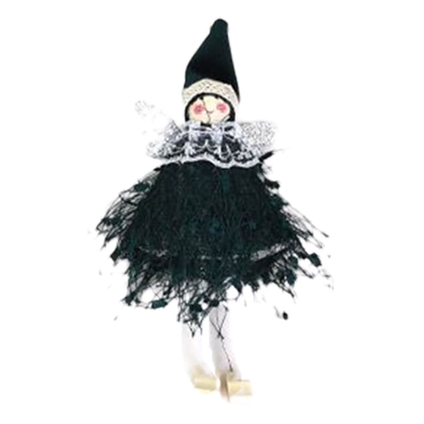 Colgante de muñeca de ángel de Navidad Inteprter Verde oscuro