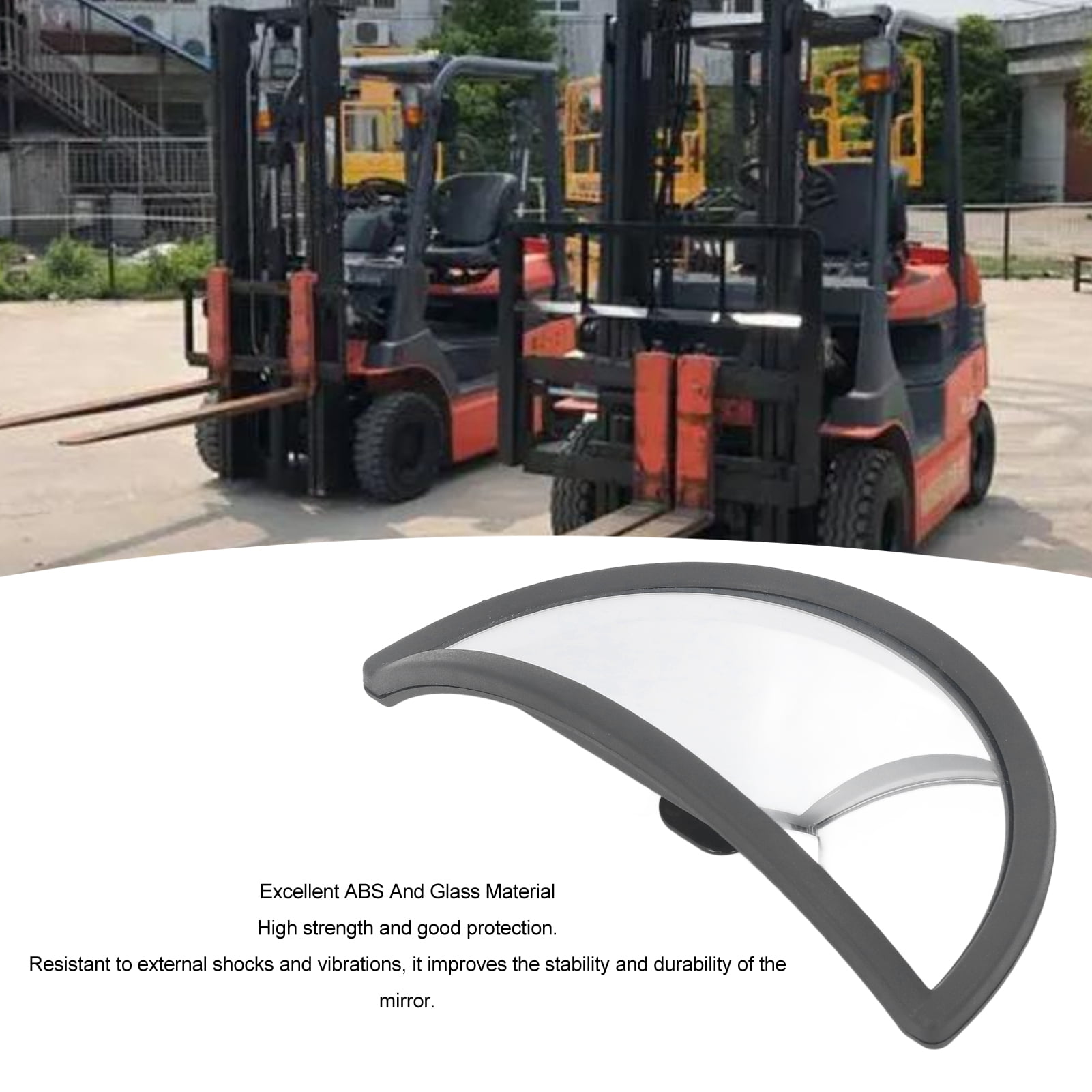 Miroir Convexe Rond Pour Camion 360° – Rétroviseur Auxiliaire Grand Angle HD Avec Bras Acier – Élimine Les Angles Morts Sur Remorques, Bus & Camions