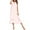 Pink, variant on Amvlyk Sleepshirts for Women Ruffle Nightgown Below The Knee Nightwear Short Sleeve Nightshirt Round Neck Soliid Color Nightdress Loose Loungewear Casual Sleepwear House Dress Home Wear Pajamas