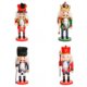 thumbnail image 1 of 4x Figuras de Cascanueces Muñeca de Madera Coleccionable Estantería Decorativa para El Hogar Zulema figura del soldado cascanueces, 1 of 8