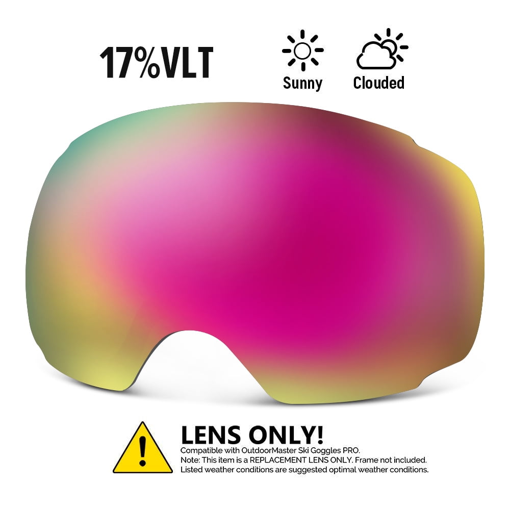 OutdoorMaster Ski Goggles PRO Replacement Lens - 20+ Different Colors ...