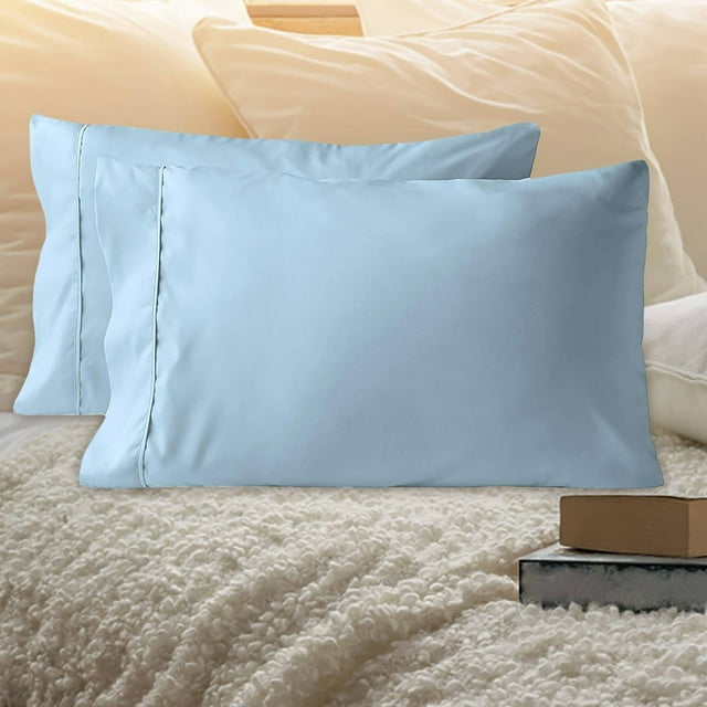 Set of 2 Ultra Soft Pillowcases with Envelope Closure Standard 51*91cm